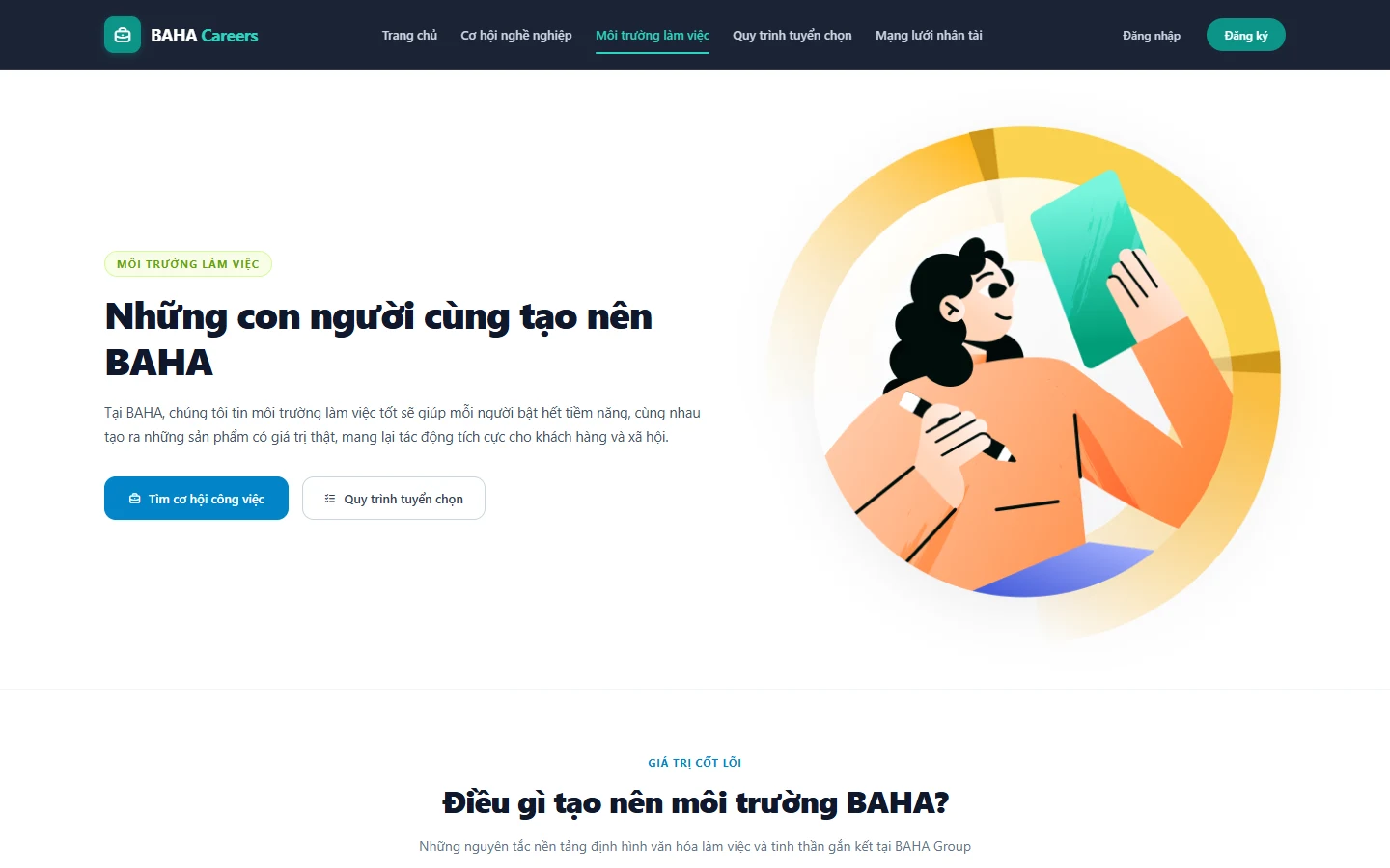 Môi trường làm việc và văn hóa phát triển nhân sự tại BAHA